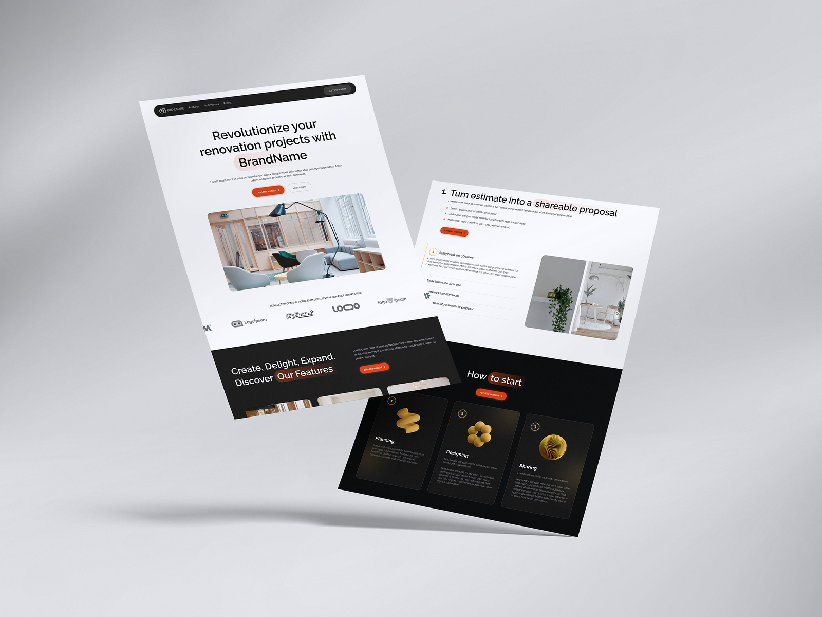 Interior Design Landing Page by DevDimensions on Dribbble