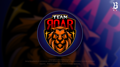 Mascot Logo for Team Roar branding design gaming graphic design illustration logo sport streaming vector