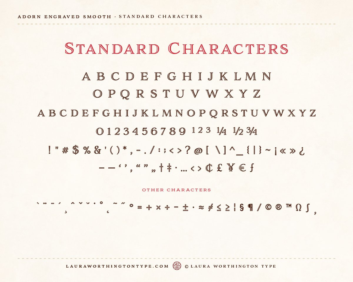Adorn Engraved Smooth Font by Creative Font Template on Dribbble