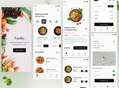 Food App app app design figma food mobile ui ui uiux