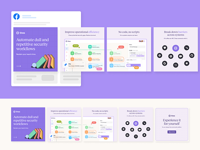 Tines - Carousel Ad Design ad design advertising carousel content creation ecommerce facebook ads instagram ads paid media ppc design saas static ads