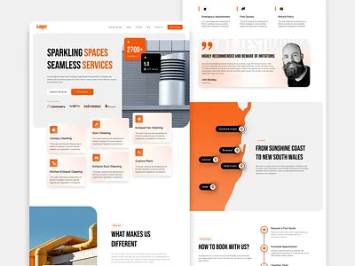 Landing Page Design interface