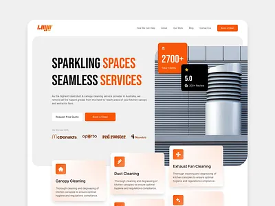 Landing Page Design interface