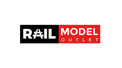 Rail Model Outlet Logo branding graphic design logo