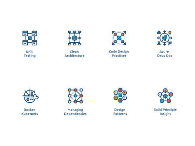 Software architect icons coding icon concept icon design it programming software architect software engineer stroked icons tech technology