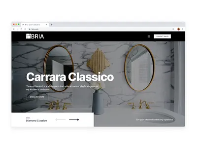 Bria - All About Good Homes chrome classic website design home ui redesign uiux