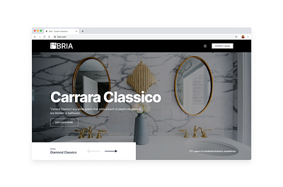 Bria - All About Good Homes chrome classic website design home ui redesign uiux