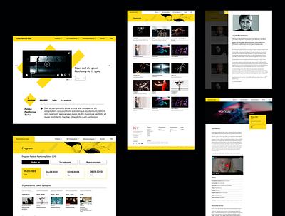 Polish Dance Platform Website Design dance design graphic design ui ux web website