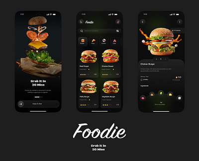 Foodie App UI mobile application ui user experience