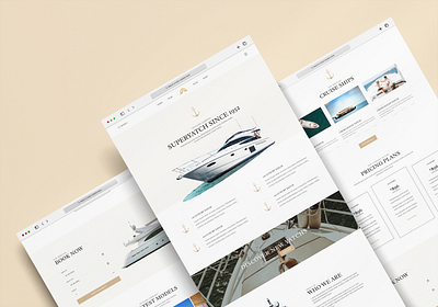 Book a Yatch Landing Page book a yatch figma design holiday landing page ui design ui ux user interface website design website landing page