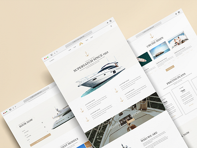 Book a Yatch Landing Page book a yatch figma design holiday landing page ui design ui ux user interface website design website landing page