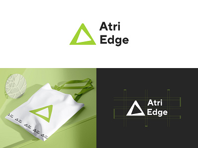 Atri Edge, Letter A Logo Identity Design brand guidelines brand identity branding clever logo creative cutting edge logo design graphic design letter a logo logo icon logo inspirations logo mark minimal modern simple symbol triange logo vector visual identity