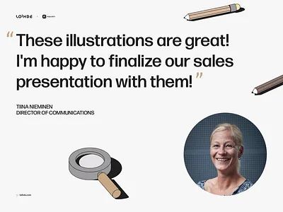 Loihde feedback case study collaboration commercial design digital feedback illustration isometric kapustin project review vector