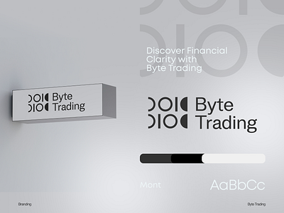 Byte Trading 01 01 logo bit logo byte crypto logo fintech logo minimalistic logo simple logo tech logo trading logo