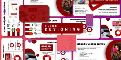 Slide Designing (Statistics & Data) branding graphic design mockup powerpoint slide
