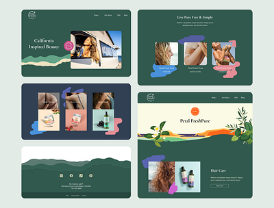 Petal Fresh Website Design beauty cosmetics design graphic design ui ux web website