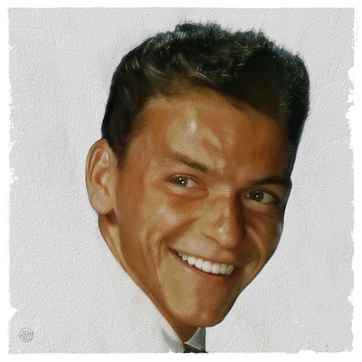 Sinatra illustration illustrator music painter photoshop portrait procreate