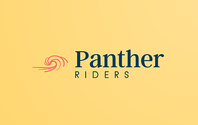 Panther Riders Logo graphic design logo