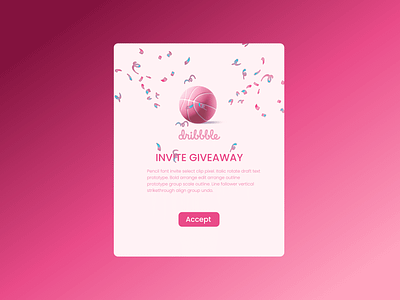 Giveaway - Daily UI 097 app dailyui97 design dribbble figma giveaway invite invites giveaway logo mobile ui uix101 ux website