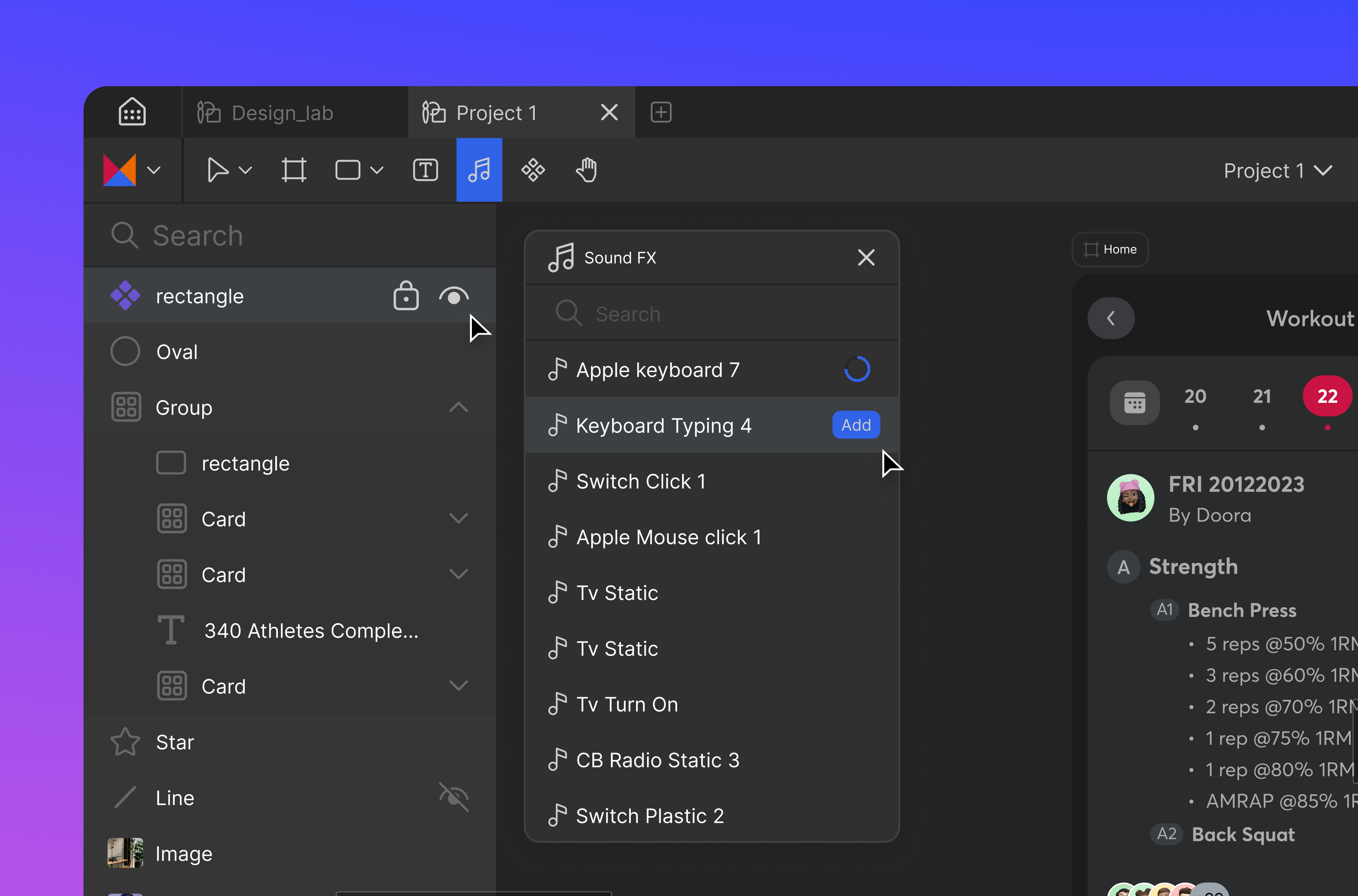 WIP ✦ Moiso app application design framer motion template tool transitions ui ux web