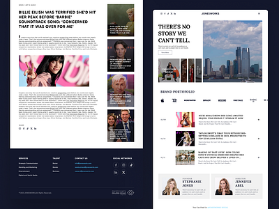 Production Company - Landing Page clean homepage inside page landing page news page services ui ux