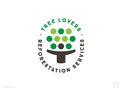 Tree Lovers badge care community green hug love nature reforestation tree