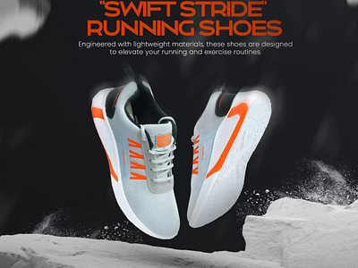 Running shoes advertising poster ad advertising facebbok post marketing running shoes ad shoes shoes ad social media post design