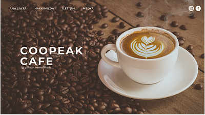 Local Cafe Business Site Hero Section Web Design 2