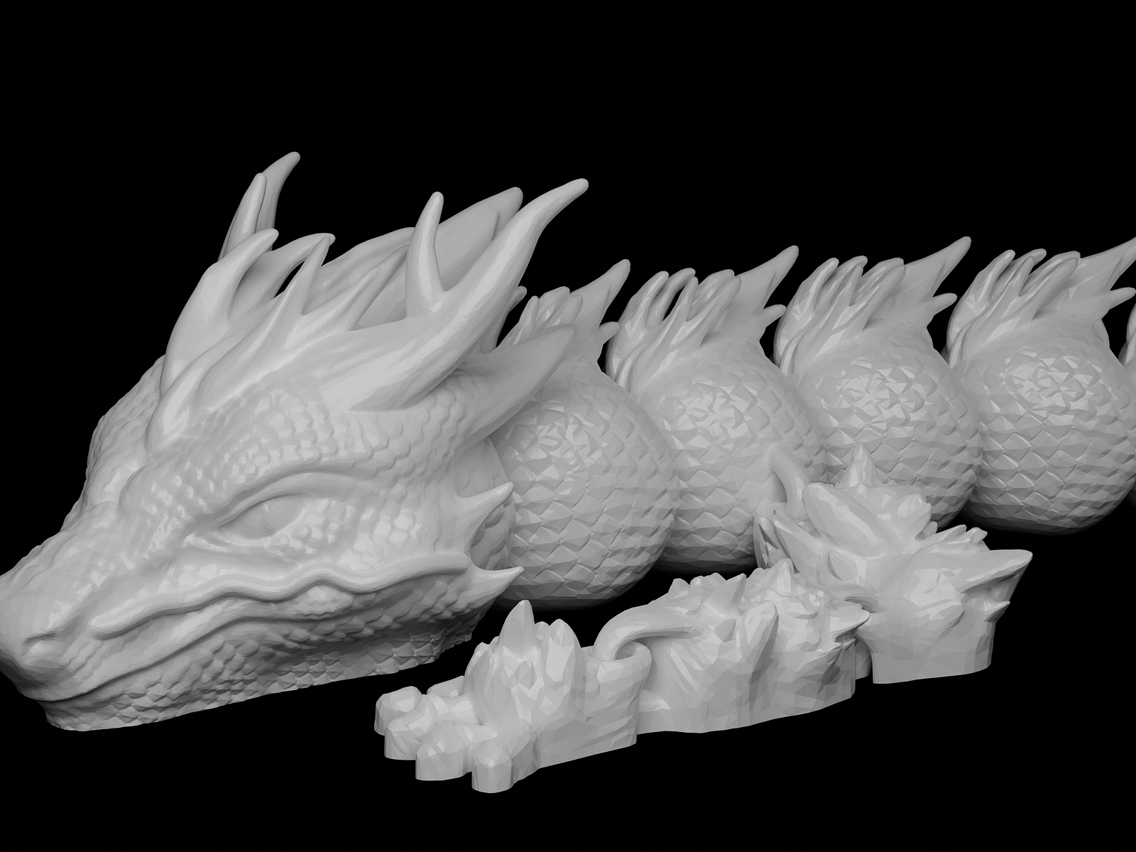 3D Dragon Articulated Model for 3D Printing by Kamrun Nahar Keya on ...