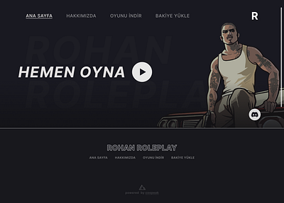 Rohan Roleplay Site Web Design