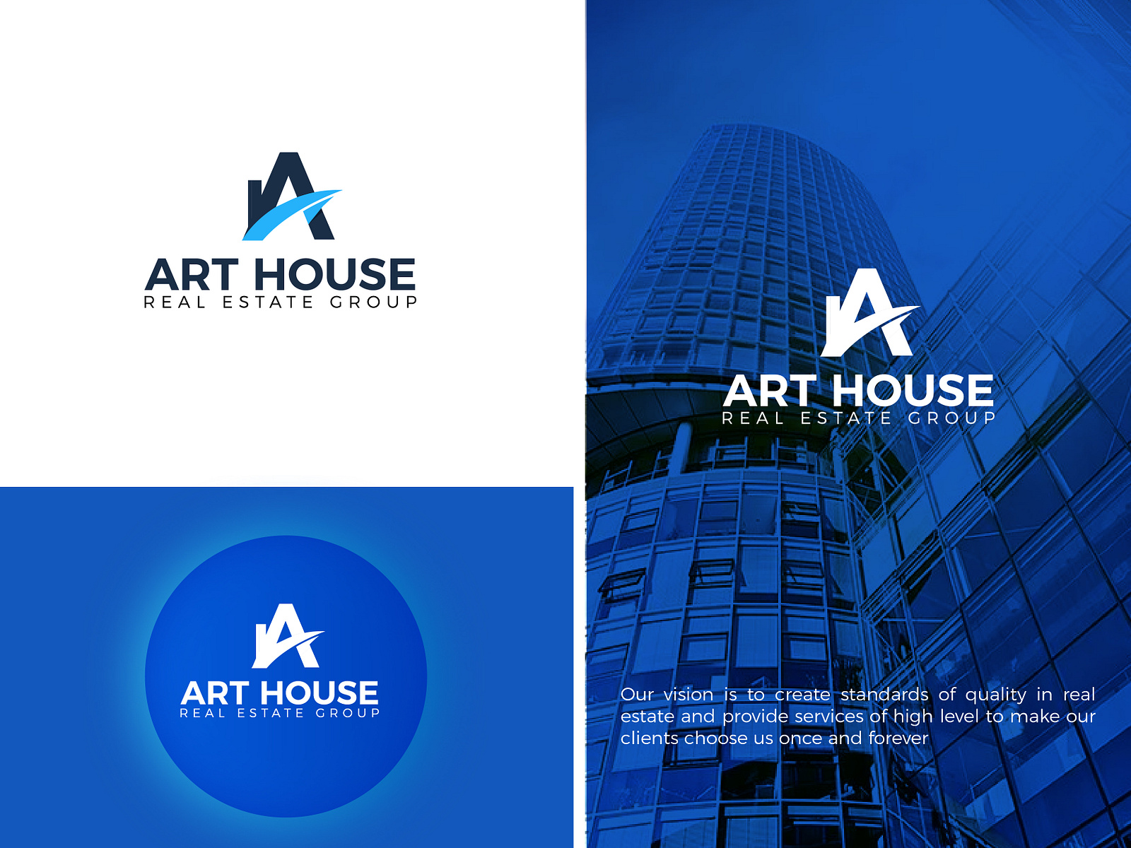 Art House Real State Logo Design Project by Anisur Rahman on Dribbble