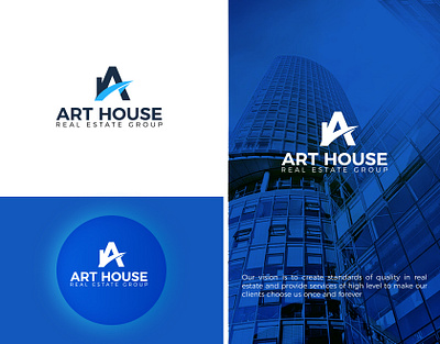 Art House Real State Logo Design Project house logo logo design real estate logo