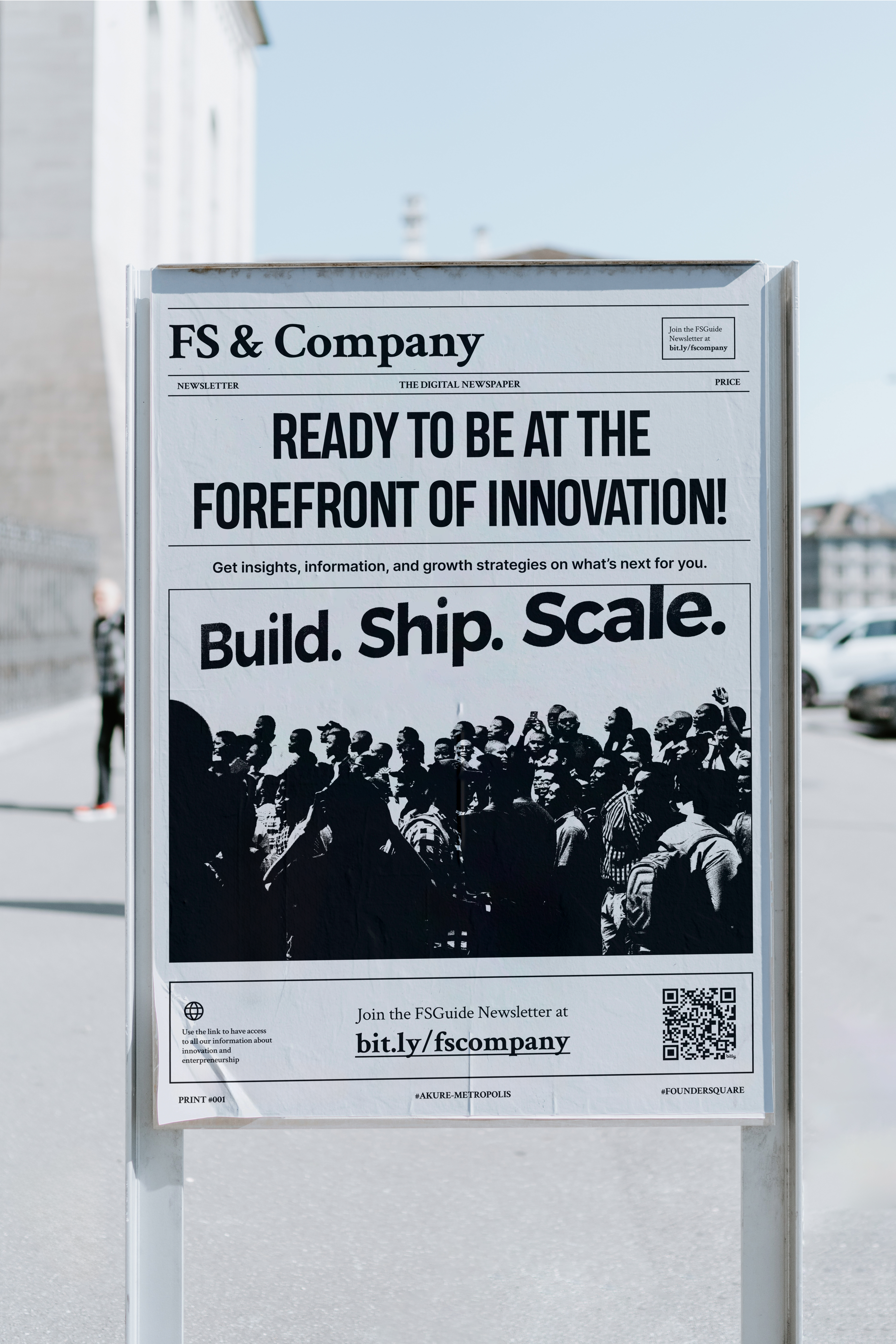Founders Square Newsletter poster design branding design event founders illustration news photoshop poster print