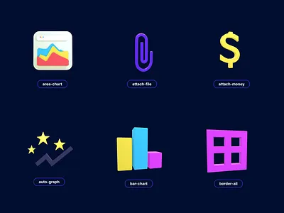 icons 3d 3d animation border all branding graphic design logo motion graphics ui