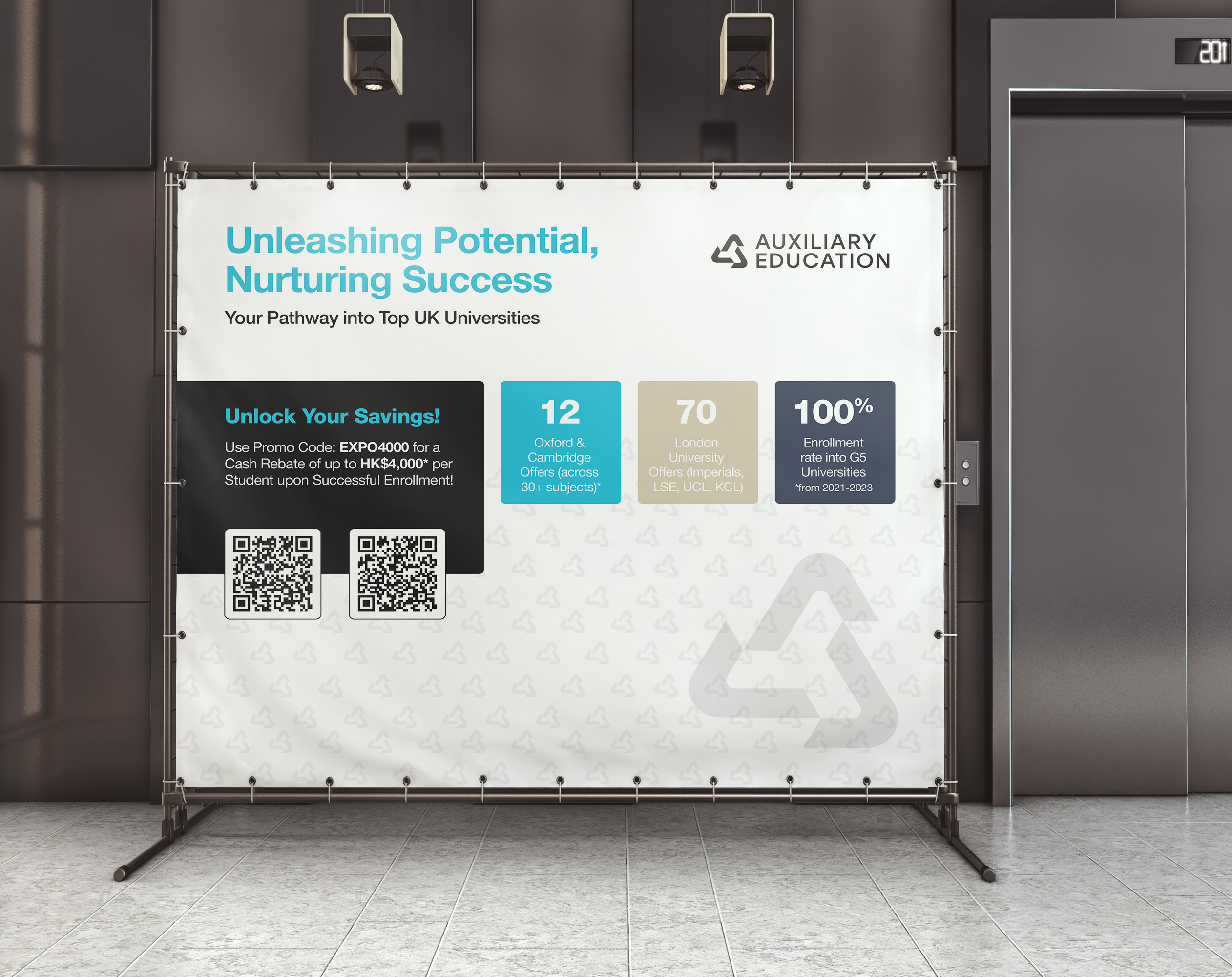 Example of Backdrop Banner & Poster Sinage Design