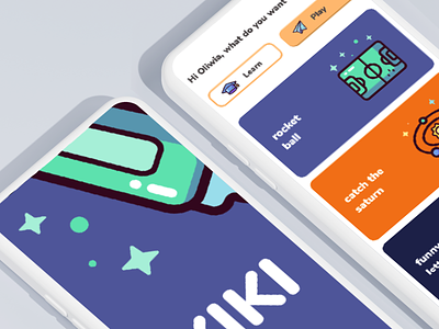 KIKI - Mobile App for kids app application child design kids mobile redesign ui ux