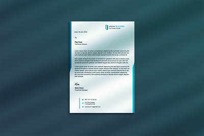 Professional Letterhead Design-3 advertizing branding creative design flyer graphic design illustration letterhead stationary ui