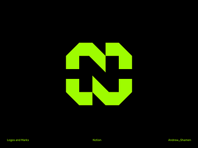Notion / Logo Concept ai artificial intelligence brand branding design flat graphic design identity illustrator inspiration logo logo design logodesign logotype mark minimalism sign vector
