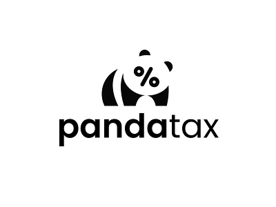 pandatax accounting accoutant animal finance financial invoice logo panda pay payroll playful tax