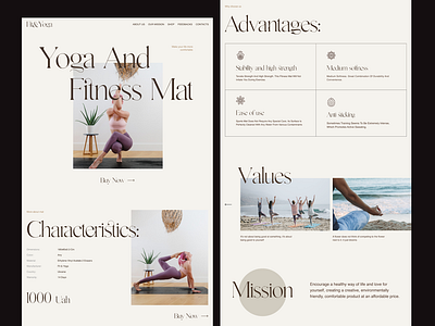 Fitness Mat E-commerce Landing Page e commerce e commerce web landing landing page ui ux ui web web design