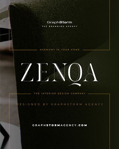 Zenqa - Luxury logo design | wordmark / logotype branding elegant logo fancy logo graphic design interior design logo logo logodesign logodesigner logomark logotype luxurious logo wordmark