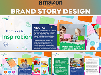 Amazon Brand Story - Kids Toys amazon amazonbrand amazonbrandstory amazonbrandstorydesign branding brandstory brandstorydesign design graphic design graphicdesign illustration listingimages photoshop