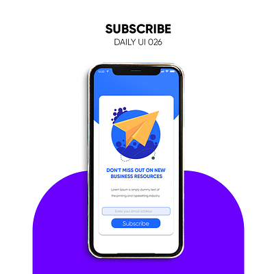 Subscribe #DailyUI #026 app branding challenge dailyui design graphic design illustration logo typography ui uiux ux vector