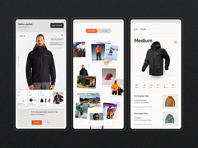 Shopping Experience ai app clothing collaborate design ecommerce moodboard product design shopping store ui ux voice