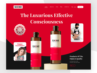 Cosmetic Landing page 2024 trend cosmetic landing page cosmetic website modern design prodect prodect design prodect website ui ui ux