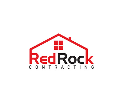 Red Rock Contracting design logo logo design