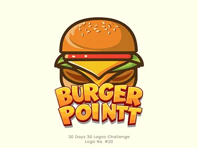 Burger Pointt art beef burger brand logo branding burger burger logo burger shop logo designers fast food illustration logo design logos marketing minimal modern logo restaurant logo vector vintage burger vintage logo web