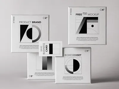 Free Product Psd Branding Packaging Mockup Set box mockup branding mockup packaging mockup