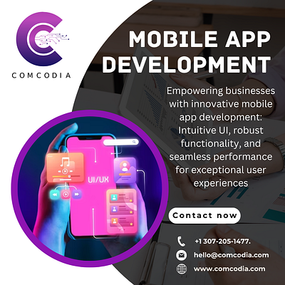 Get the expert mobile app developers from comcodia 3d animation branding graphic design logo motion graphics ui