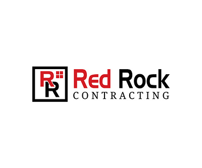 Red Rock Contracting logo logo design